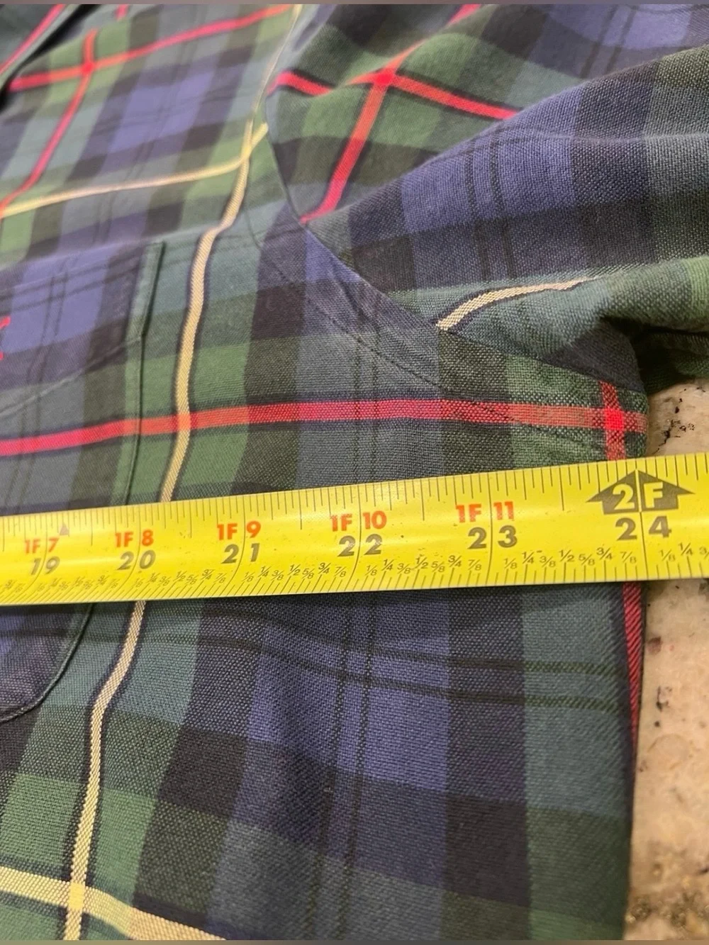 Ralph Lauren Men's L Plaid Cotton Woven Button-Down Long Sleeve Shirt
